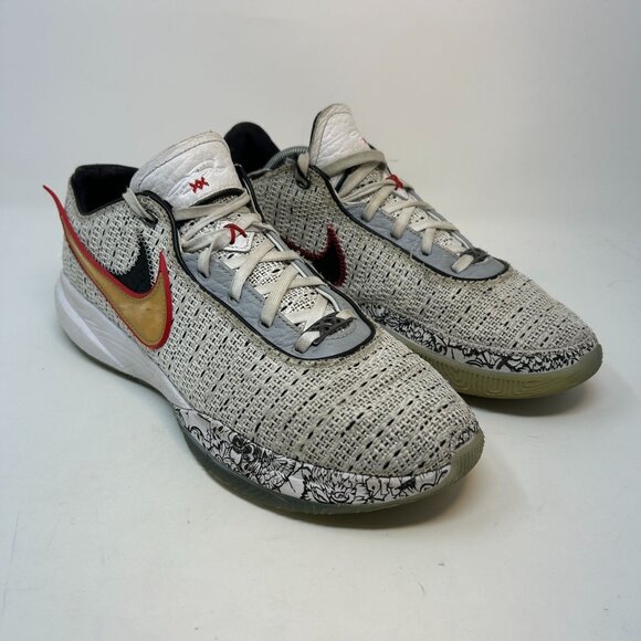 Nike Lebron 20 XX The Debut White Gold DJ5423-100 Basketball Shoes Mens 11 - Picture 4 of 11